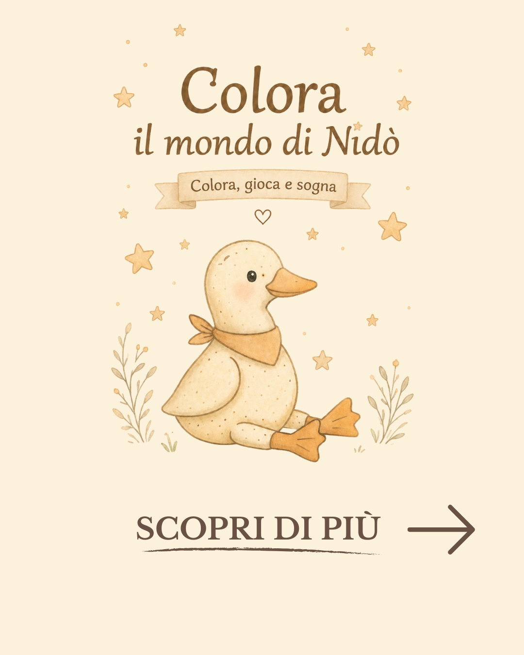 Colora, gioca, sogna con Nidò 🧡