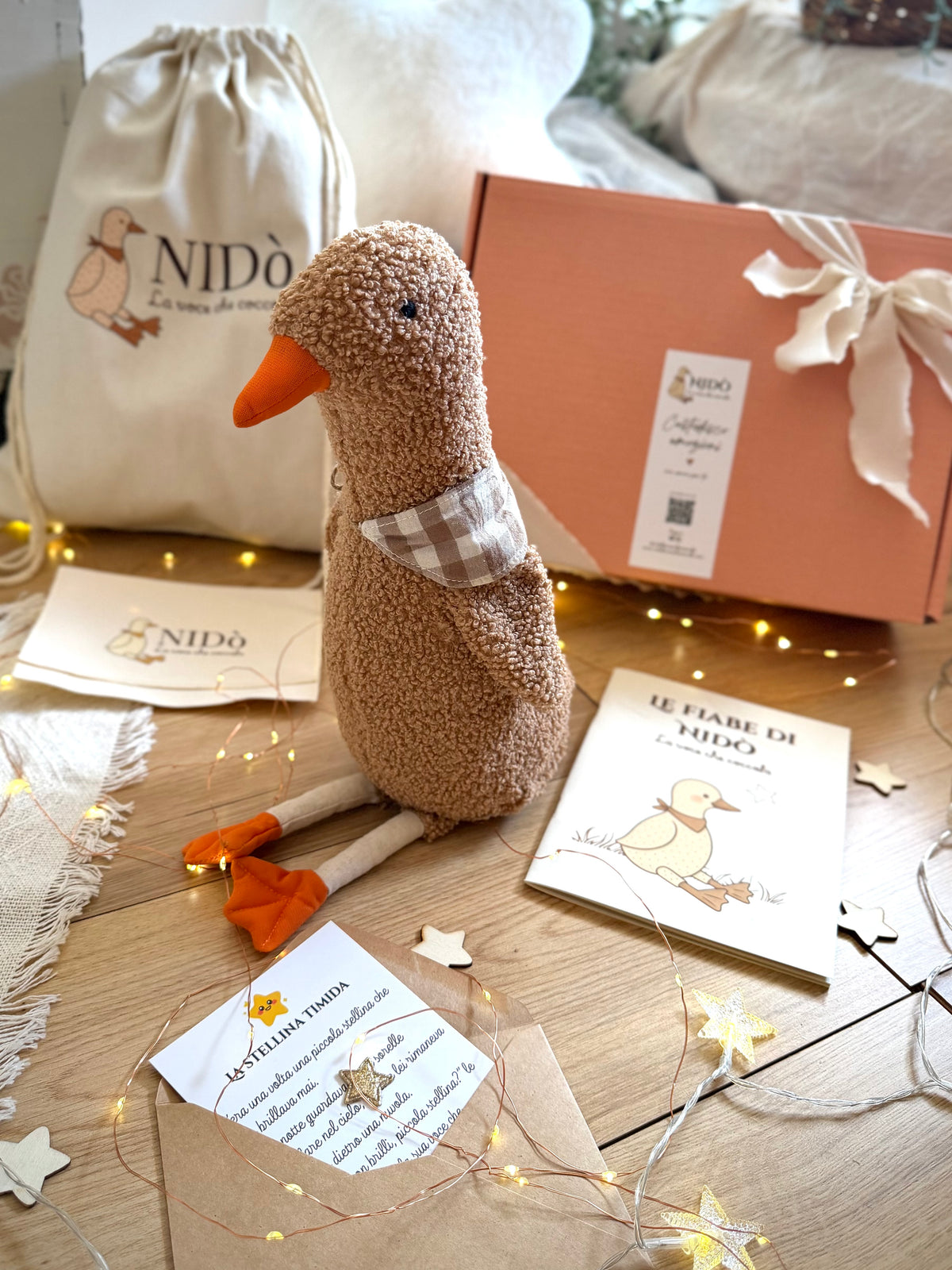 Nidò- Il peluche che registra la voce di mamma, papà o di chi ama il tuo bambino 🧡