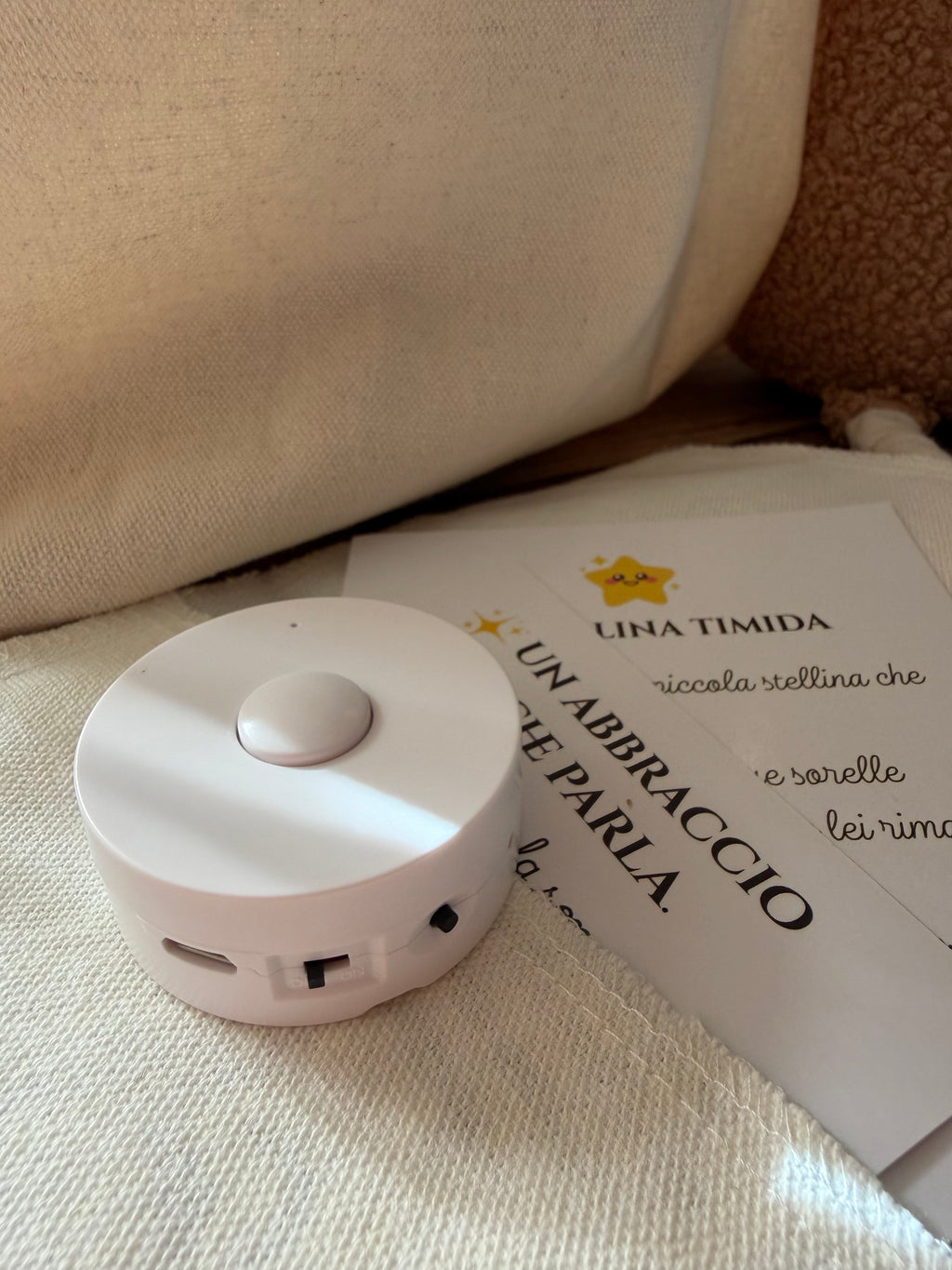 Nidò- Il peluche che registra la voce di mamma, papà o di chi ama il tuo bambino 🧡