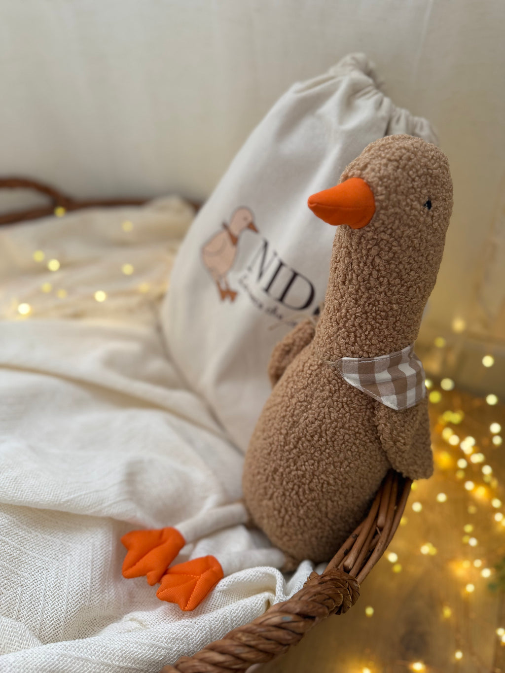 Nidò- Il peluche che registra la voce di mamma, papà o di chi ama il tuo bambino 🧡