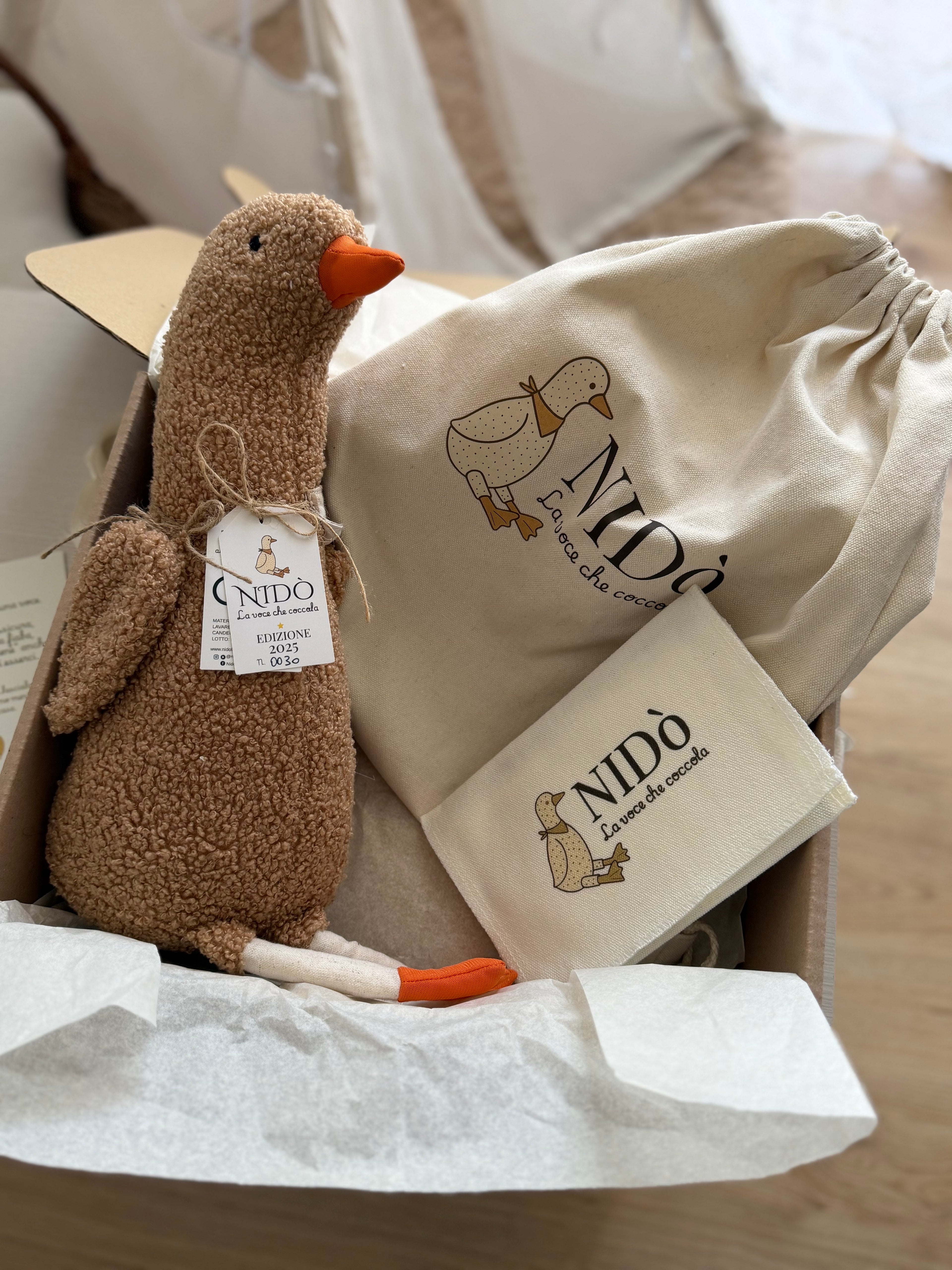 Nidò- Il peluche che custodisce la voce di chi ami